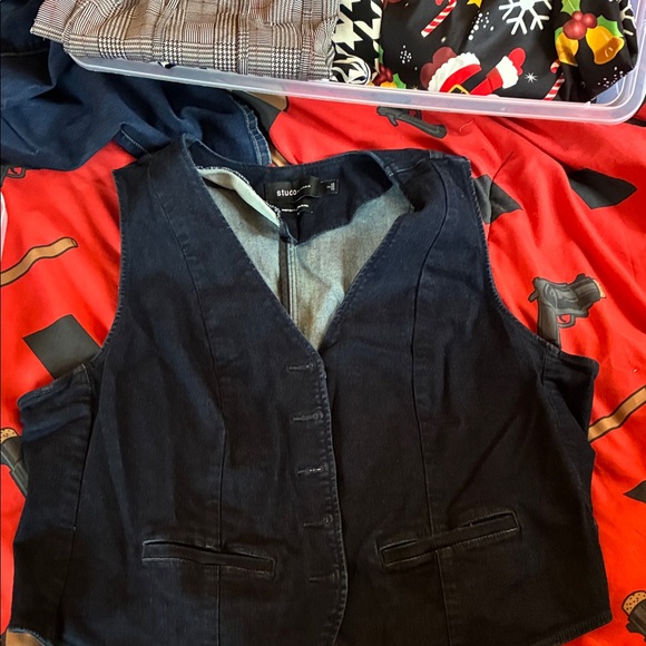 Torrid Studio Blue Denim Vest - Picture 1 of 3